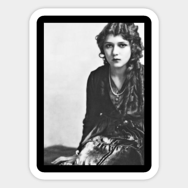 Silent Siren Mary Pickford Sticker by SILENT SIRENS